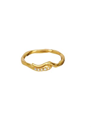 Hera ring Forgyldt Maanesten